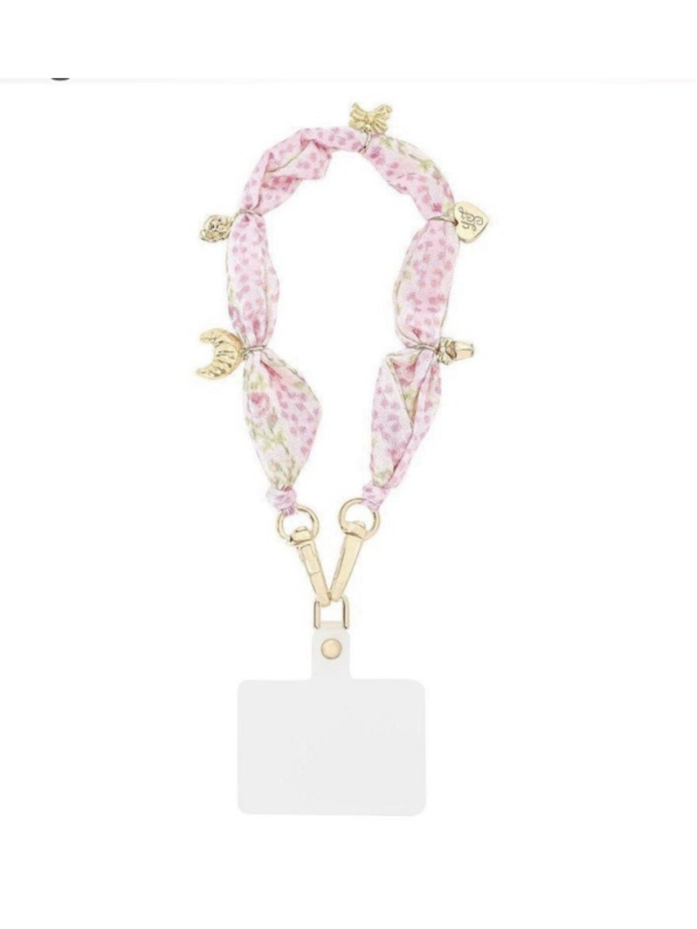 LoveShackFancy - Case-Mate Blooming Heirloom Anchor Card Scarf Phone Charm